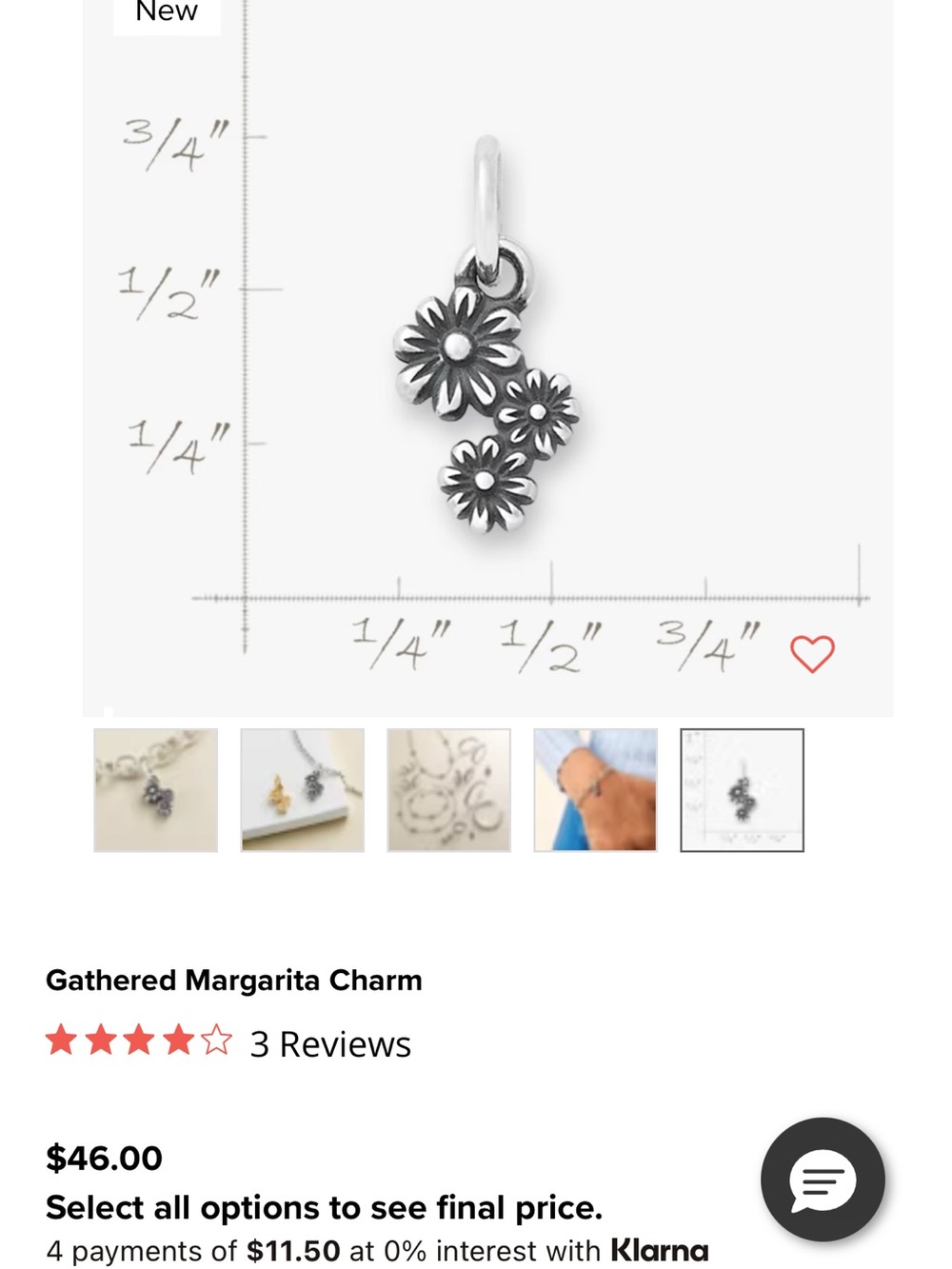 James Avery Gathered Heart and Margarita charms - Picture 4 of 4
